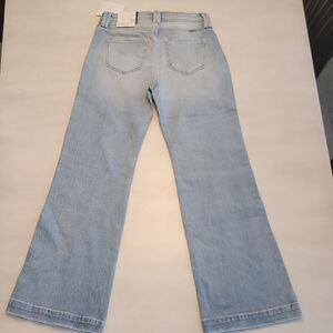 KanCan High Rise Blue Flare Wide Leg Jeans 7/27